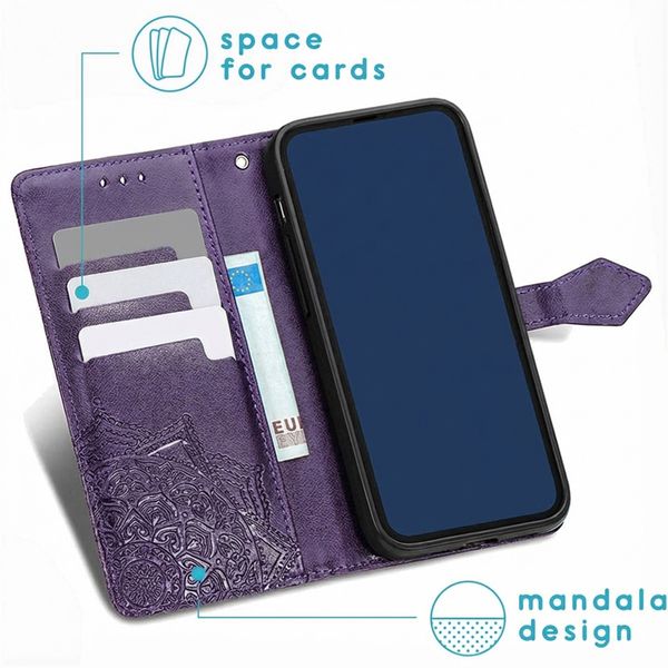 imoshion Mandala Klapphülle Apple iPhone 13 Pro - Lila
