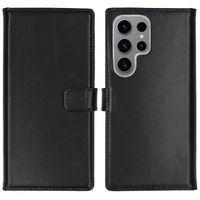 Selencia Echtleder Klapphülle Samsung Galaxy S24 Ultra - Schwarz