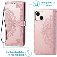 imoshion Mandala Klapphülle für das Apple iPhone 14 - Rose Gold
