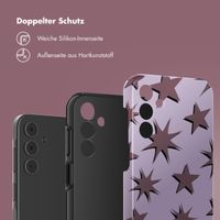 Selencia Vivid Back Cover Samsung Galaxy A15 (5G) - Stars Plum Lilac