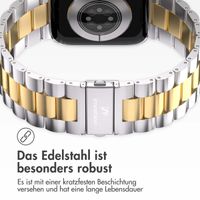 imoshion Edelstahlarmband für das Apple Watch Series 1 bis 9 / SE (38/40/41 mm) | Series 10 (42 mm) - Silber / Gold