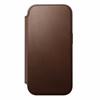 Nomad Modern Leather Folio Klapphülle Apple iPhone 17 Pro - Braun