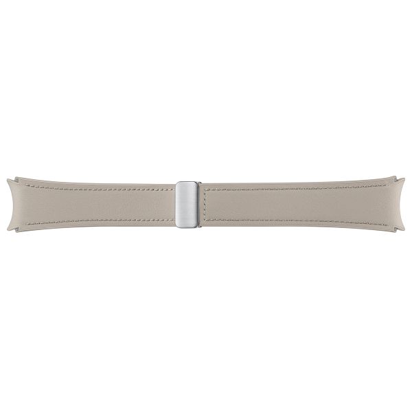 Samsung Original D-Buckle Hybrid-Lederband normal M/L für das Galaxy Watch 6 / 6 Classic / 5 / 5 Pro - Etoupe