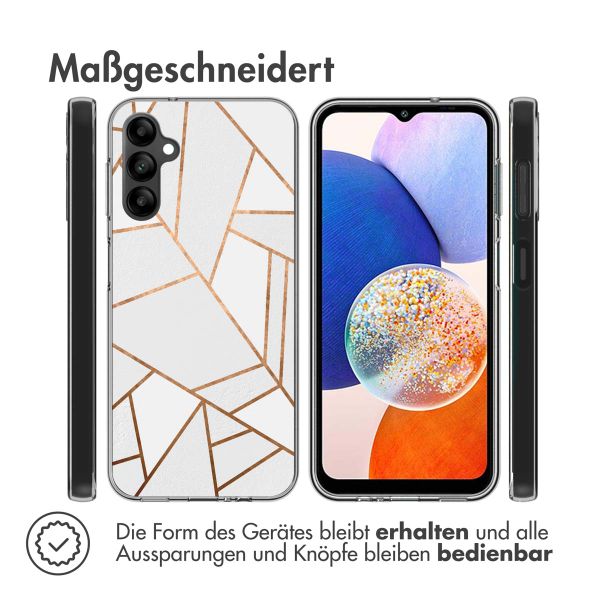 imoshion Design Hülle für das Samsung Galaxy A14 (5G/4G) - White Graphic