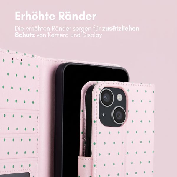 imoshion Design Klapphülle Apple iPhone 14 - Happy Dots