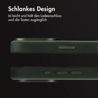 Accezz Vintage Leather Magsafe Backcover Apple iPhone 16 Pro - Smokey Green