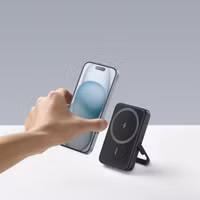 Anker MagGo | Magnetische kabellose Powerbank 5.000 mAh - Kompatibel mit MagSafe und Qi2 - Ständer