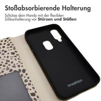 imoshion Design Klapphülle für das Samsung Galaxy A20e - Black And White Dots