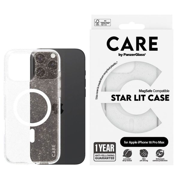 CARE by PanzerGlass Star Lit Case MagSafe Apple iPhone 16 Pro Max - Star Lit