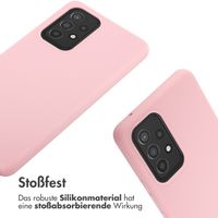 imoshion Silikonhülle mit Band für das Samsung Galaxy A53 - Rosa