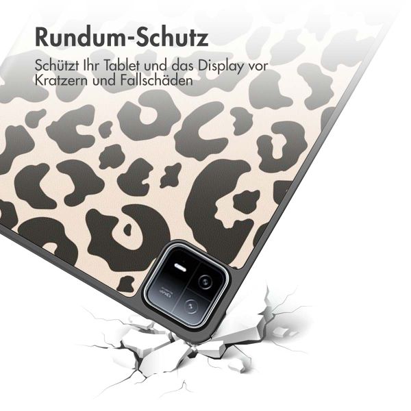 imoshion Design Trifold Klaphülle Xiaomi Pad 6 / 6 Pro - Leopard