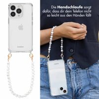 imoshion Back Cover mit Band + Armband für das iPhone 13 Pro - Perlen Herzchen