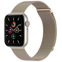 imoshion Magnetisches Milanaise Armband für das  Apple Watch Series 1 - 11 / SE / Ultra (44/45/46/49 mm) - Größe S - Starlight