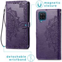 imoshion Mandala Klapphülle für das Samsung Galaxy M22 / A22 (4G) - Violett