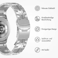 Accezz Steel Band für die Samsung Galaxy Watch 4 / 5 / 6 / 7 (20 mm) - Silber