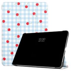imoshion Design Trifold Klaphülle Apple iPad Air 11 Zoll (2026) M4 / (2025) M3 / (2024) M2 / Air 5 (2022) / Air 4 (2020) - Cherry Check