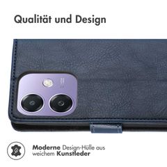 imoshion Luxuriöse Klapphülle Oppo A40 (4G) / Oppo A40M (4G) / Oppo A60 (5G) - Dunkelblau