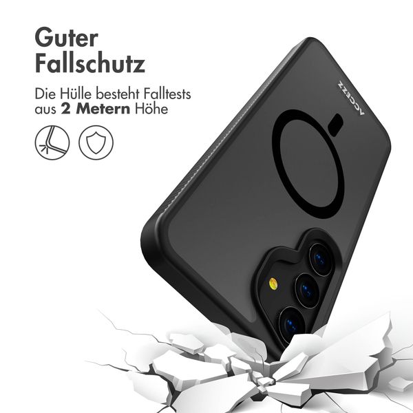 Accezz Rugged Frosted Back Cover mit MagSafe Samsung Galaxy S24 Plus - Schwarz
