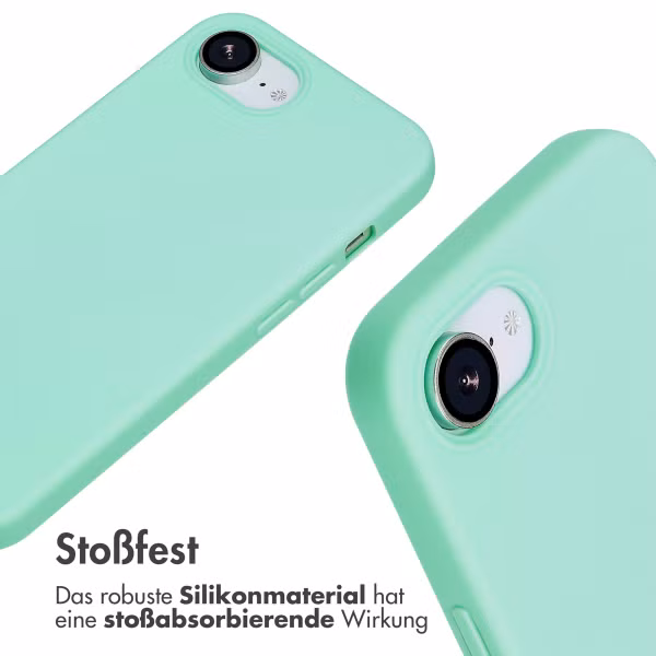 imoshion SilikonHülle mit Band Apple iPhone 16e - Mintgrün