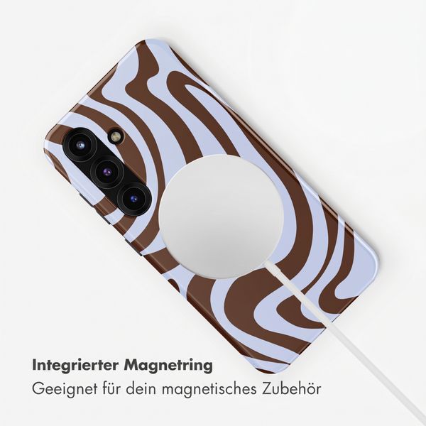Selencia Vivid Rückabdeckung mit MagSafe Samsung Galaxy S25 - Dream Swirl Chocolate