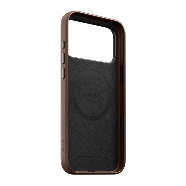 Nomad Traditional Leather Backcover mit MagSafe Apple iPhone 17 Pro Max - Braun