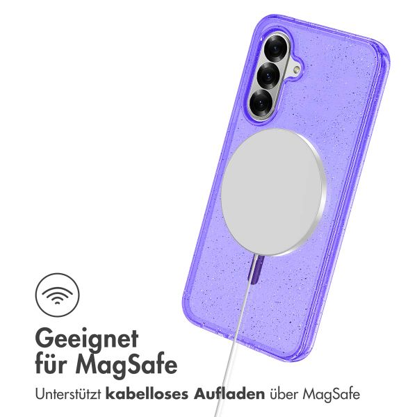 imoshion Glitzer Back Cover mit MagSafe Samsung Galaxy A36 - Glitzer Violett