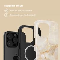 Selencia Vivid Rückabdeckung mit MagSafe Apple iPhone 16 Pro Max - Golden Beige Marble