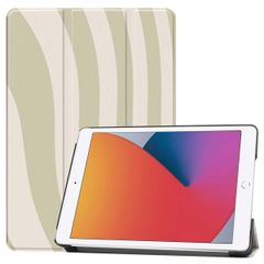 imoshion Design Trifold Klapphülle für das iPad 9 (2021) 10.2 Zoll / iPad 8 (2020) 10.2 Zoll / iPad 7 (2019) 10.2 Zoll - Retro Green