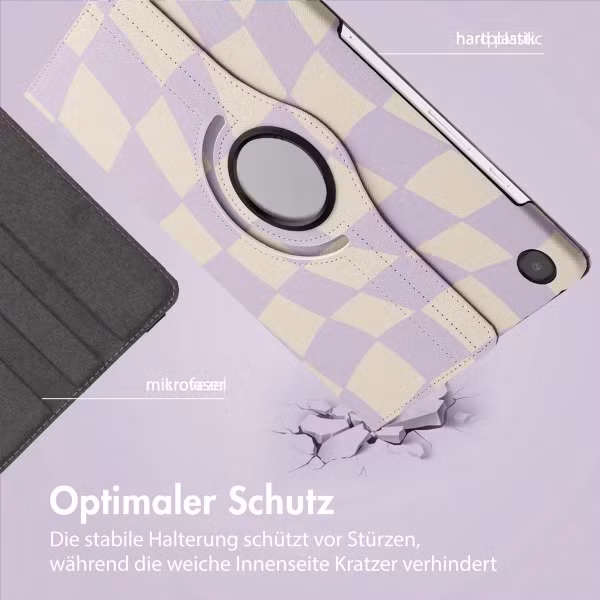 imoshion 360° drehbare Design Klapphülle Samsung Galaxy Tab A9 Plus - Dancing Cubes
