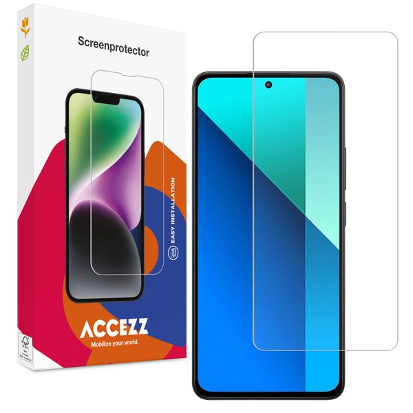 Accezz Screen Protector aus gehärtetem Glas für das Xiaomi Redmi Note 13 (5G) - Transparent