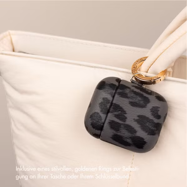 Selencia Sabi Case Apple AirPods Pro / Pro 2 - Leopardenmuster - Midnight Black