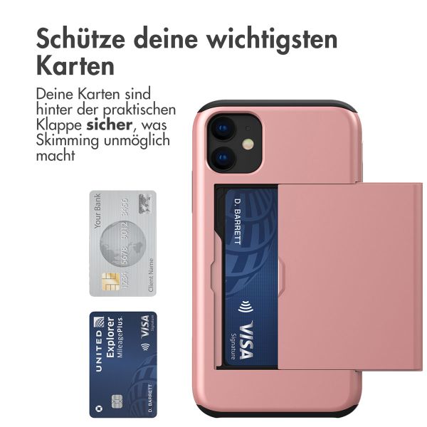 imoshion Backcover mit Kartenfach für das iPhone 11 - Rose Gold