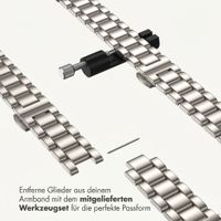 Selencia Slim Stahlgliederarmband für Apple Watch | 38/40/41/42 mm - Polarstern