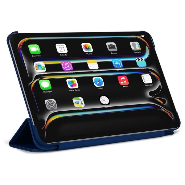 Decoded Textured Sillicon Slim Cover Apple iPad Pro 11 (2024) M4 - Navy Peony