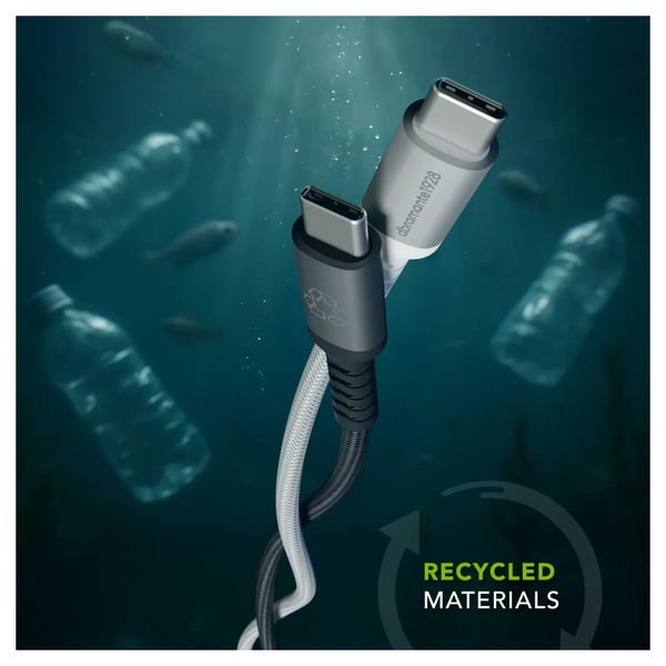 dbramante1928 Re-charge USB-C-zu-USB-C-Ladekabel 100 W - 3 Meter - Weiß
