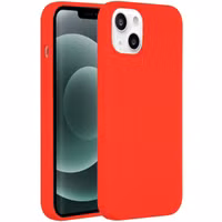 Accezz Liquid Silikoncase Apple iPhone 13 Mini - Rot
