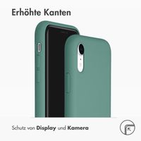 Accezz Liquid Silikoncase Apple iPhone Xr - Dunkelgrün