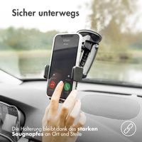 Accezz ﻿Handyhalterung Auto  – Kabelloses Ladegerät – Armaturenbrett und Windschutzscheibe – Schwarz