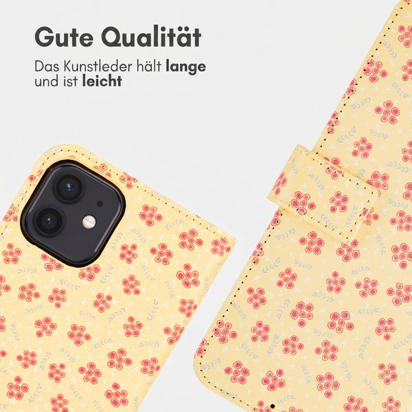 imoshion Design Klapphülle Apple iPhone 11 - Sunny Yellow Petite Flowers