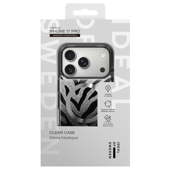 iDeal of Sweden Transparente MagSafe-Hülle Limited Apple iPhone 17 Pro - Zebra Mystique