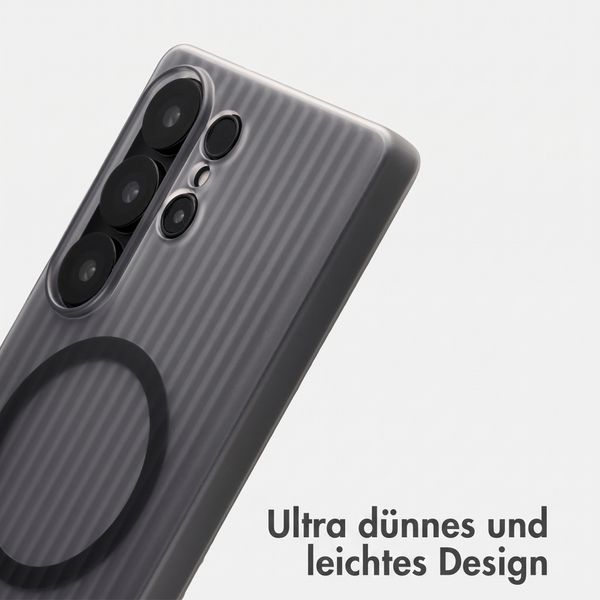 Accezz Lite Backcover mit MagSafe | Fluted | Samsung Galaxy S25 Ultra - Grau