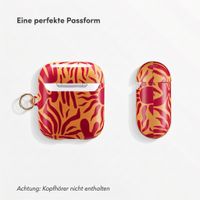 Selencia Vivid Case  Apple Airpods 1 / 2 - Tropical Vibes Apricot