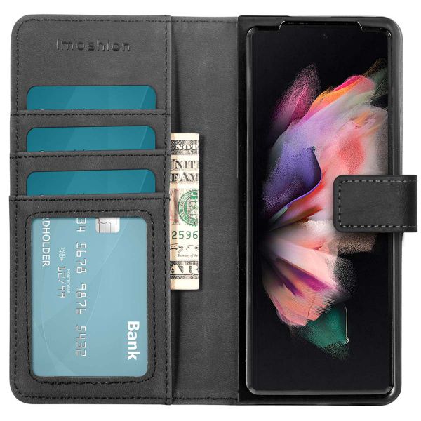 imoshion Luxuriöse Klapphülle Samsung Galaxy Z Fold3 - Zwart - Schwarz
