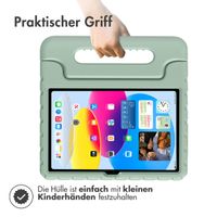 imoshion Schutzhülle mit Handgriff kindersicher für das iPad 11 (2025) 11 Zoll / iPad 10 (2022) 10.9 Zoll - Olive Green