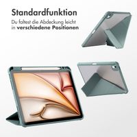 imoshion Origami Klapphülle iPad Air 13 Zoll (2024) M2 - Dunkelgrün