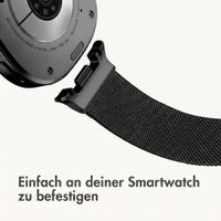 imoshion Mailändische Magnetarmband für Samsung Galaxy Watch 9 (40/44mm) / Watch 8 (40/44mm) / Classic (46mm) - Schwarz