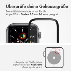 Accezz Displayschutzfolie mit Applikator für die Apple Watch Series 10 - 46 mm