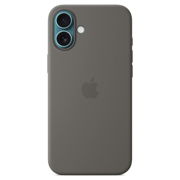 Apple Silikon-Case MagSafe für das Apple iPhone 16 Plus - Stone Gray