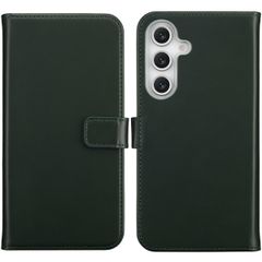 Selencia Echtleder Klapphülle Samsung Galaxy S25 FE - Grün