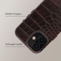 Selencia Croco Backcover mit MagSafe Apple iPhone 16 - Choco Brown
